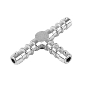 Съединител на маркучи Nurgaz Т-образен за газова инсталация  8x8x8 мм, NG 6020 - product - 062 TVA 102