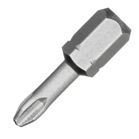 Накрайник бит PH Wekador Philips оребрен  PH 1, 1/4", 25 мм