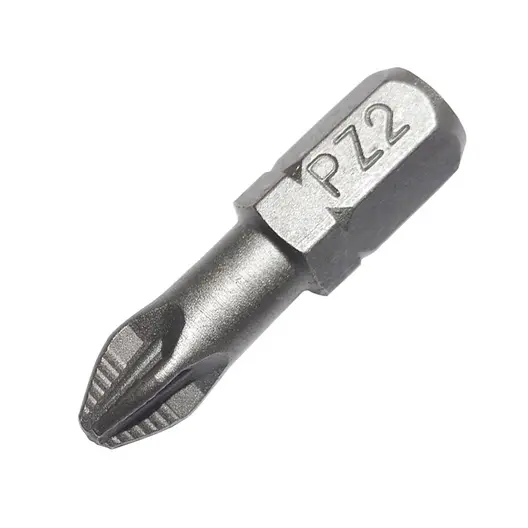 Накрайник бит PZ Wekador Pozidriv оребрен  PZ 2, 1/4", 25 мм