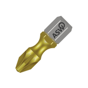 Накрайник бит PZ Wekador Pozidriv с покритие, торсионен  PZ 1, 1/4, 25 мм, 16099 TIN - product - 062 WKD 608