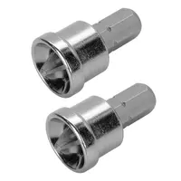 Държач на битове Wolfcraft с дълбочинен ограничител  2 бр., PH 2, 1/4", 25 мм