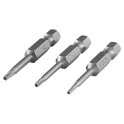 Комплект битове Wolfcraft TX Torx с отвор  TX7, 1/4, 50 мм, 3 бр. - product - 062 WLF1231