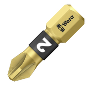 Накрайник бит PZ Wera Pozidriv с покритие, торсионен  PZ 2, 1/4, 25 мм, 855/1 BDC - product - 062 WRA 119