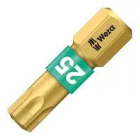 Накрайник бит TX Wera Torx торсионен, с покритие  TX 25, 1/4", 25 мм, 867/1 BDC