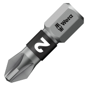 Накрайник бит PZ Wera Pozidriv кръстат  PZ 2, 1/4, 25 мм, 855/1 BTZ - product - 062 WRA 744