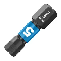 Накрайник бит SW Wera външен 6-стен с покритие  SW 5, 1/4'', 25 мм, 840/1 IMP DC Impaktor