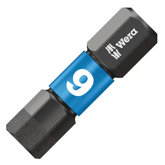 Накрайник бит SW Wera външен 6-стен с покритие  SW 6, 1/4'', 25 мм, 840/1 IMP DC Impaktor