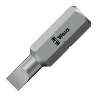 Накрайник бит SB Wera прав плосък  SB 1.2x8, 1/4", 25 мм, 800/1 Z