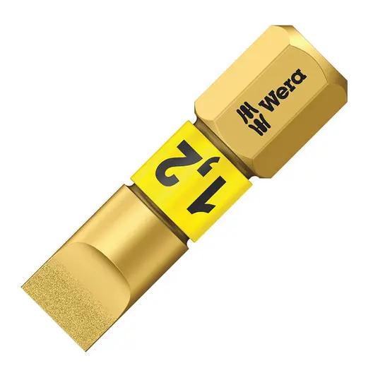 Накрайник бит SB Wera прав плосък торсионен  SB 1.2x6.5, 1/4'', 25 мм, 800/1 BDC