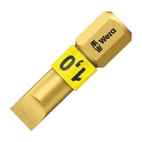 Накрайник бит SB Wera прав плосък торсионен  SB 1x6.5, 1/4'', 25 мм, 800/1 BDC