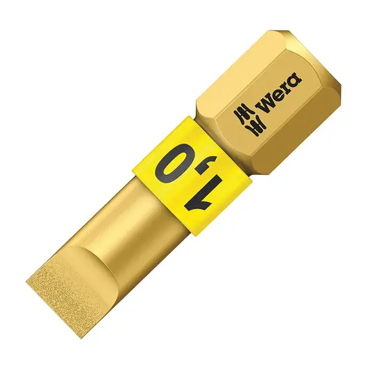 Накрайник бит SB Wera прав плосък торсионен  SB 1x6.5, 1/4'', 25 мм, 800/1 BDC
