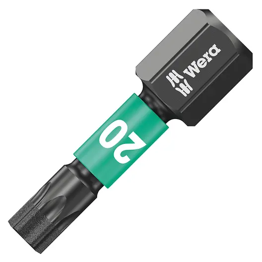 Накрайник бит TX Wera Torx торсионен, ударен, с покритие  TX 20, 1/4'', 25 мм, 867/1 IMP DC Impaktor