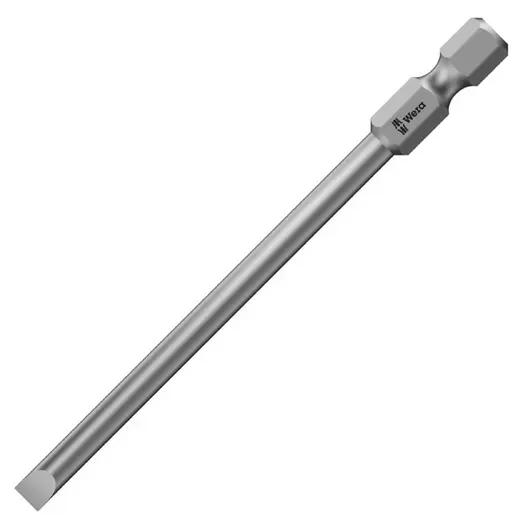 Накрайник бит SB Wera прав плосък  SB 1.2x6.5, 1/4", 70 мм, 800/4 Z