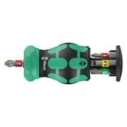 Отвертка Wera със сменяеми накрайници магнитна комплект 6 бр., Kraftform Kompakt Stubby RA 1 - product - 062 WRA1332