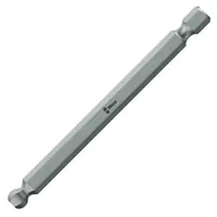 Накрайник бит SW Wera външен 6-стен сфера  SW 3, 1/4", 89 мм, 842/4
