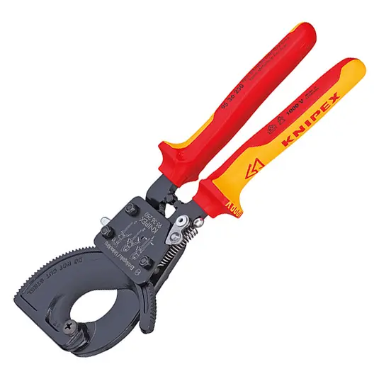 Ножица за кабели Knipex автоматична с VDE изолация  ф 32 мм, 240 мм2, 250 мм, Cable Cutters