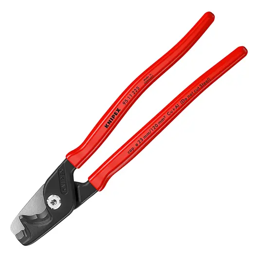 Ножица за кабели Knipex с еднокомпонентна изолация  120 мм2, 225 мм, StepCut XL