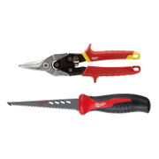 Ножица за ламарина Milwaukee и трион за гипсокартон комплект  260 мм - product - 064 MLA 419