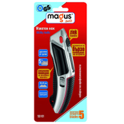 Нож макетен Magus метален с трапецовидно прибиращо острие - product - 065 ACM1185