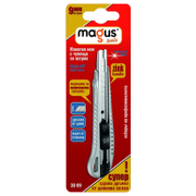 Нож макетен Magus метален  9 мм - product - 065 ACM1182
