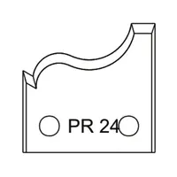 Нож Dena профилен за универсална фрезова глава 40х4 мм, PR24