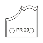 Нож Dena профилен за универсална фрезова глава 40х4 мм, PR29 - product - 065 AJT 062