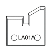 Нож Dena профилен за универсална фрезова глава 40х4 мм, LA01A - product - 065 AJT 091