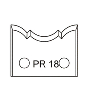 Нож Dena профилен за универсална фрезова глава 40х4 мм, PR18 - product - 065 AJT 101