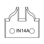 Нож Dena профилен за универсална фрезова глава 40х4 мм, IN14A - product - 065 AJT 121