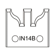 Нож Dena профилен за универсална фрезова глава 40х4 мм, IN14B - product - 065 AJT 122