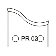 Нож Dena профилен за универсална фрезова глава 40х4 мм, PR02 - product - 065 AJT 123