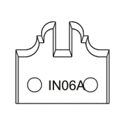 Нож Dena профилен за универсална фрезова глава 40х4 мм, IN06A - product - 065 AJT 305