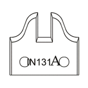 Нож Dena профилен за универсална фрезова глава 40х4 мм, 131A - product - 065 AJT 315