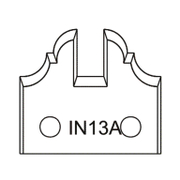 Нож Dena профилен за универсална фрезова глава 40х4 мм, IN13A - product - 065 AJT 313