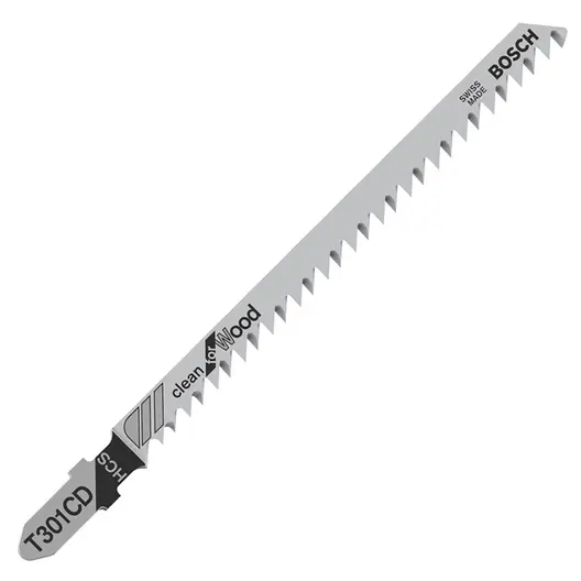 Нож за зеге Bosch с Т-захват за дърво  92/117 мм, праволинейно, 5 бр., T 301 CD Clean for Wood