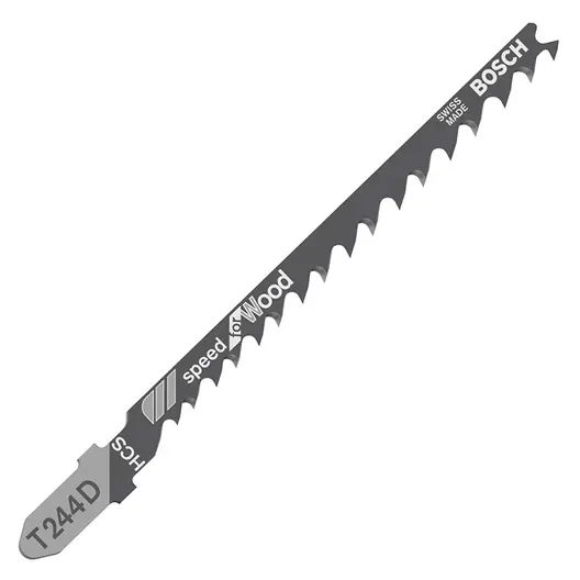 Нож за зеге Bosch с T-захват  74/100 мм, криволинейно, 5 бр., T 244 D