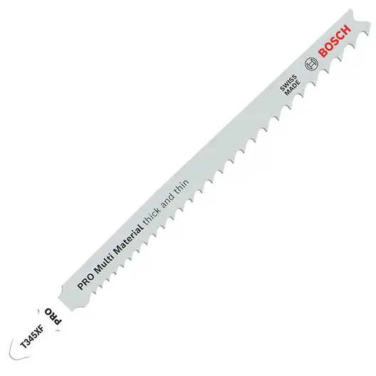 Нож за зеге Bosch с T-захват за дърво и метал 108/132 мм, 10.1-5 TPI, праволинейно, PRO Multi Material thick and thin T345XF
