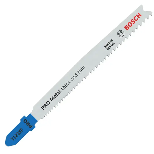 Нож за зеге Bosch с T-захват за метал 75/100 мм, 21-10 TPI, праволинейно, PRO Metal thick and thin T123XF