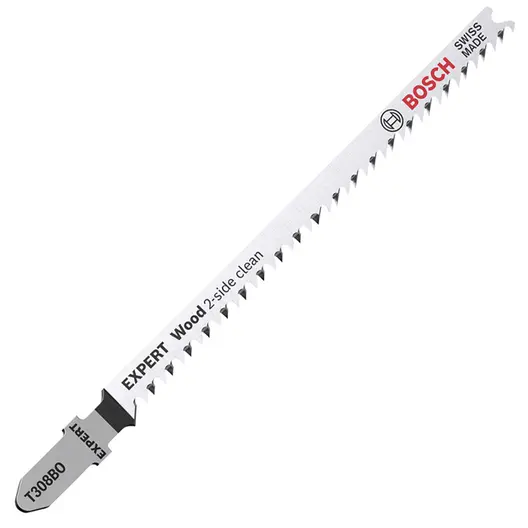 Нож за зеге Bosch с T-захват  91/117 мм, 12 TPI, криволинейно, Expert Wood 2-side Clean T308BO