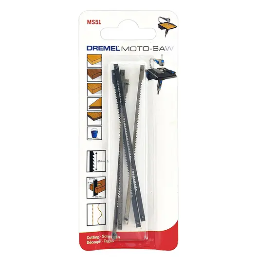 Нож за настолен банциг Dremel за дърво и пластмаса  2.5х100х0.4 мм, MS51