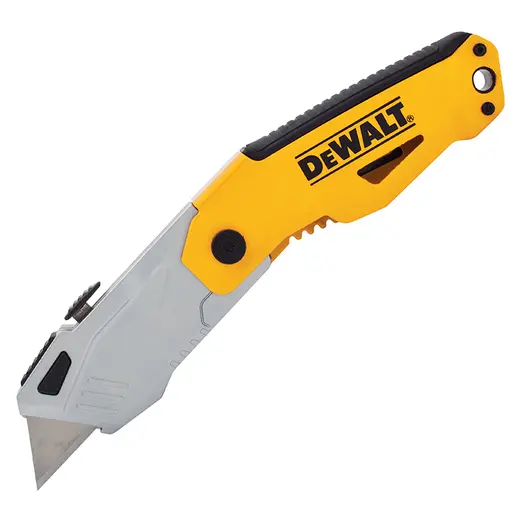 Макетен нож DeWALT метален с трапецовидно острие сгъваем  184x19 мм, DWHT10261