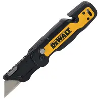 Макетен нож DeWALT пластмасов с трапецовидно острие сгъваем  110/180 мм, DWHT10992-0