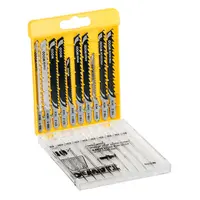 Нож за зеге DeWALT комплект за дърво  криволинейно, праволинейно, 10 бр., DT2290
