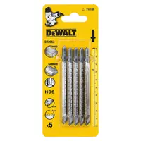 Нож за зеге DeWALT комплект за дърво  73/100 мм, праволинейно, 5 бр., DT2053