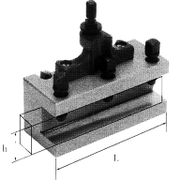 Държач Fervi за стругарски нож бързосменяем 25х120 мм, T00B/D - product - 065 FRV 103