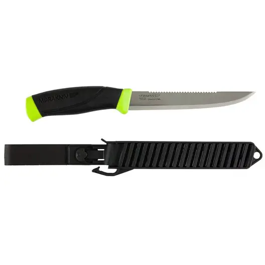 Рибарски нож Mora с назъбен гръб с калъф  148/260 мм, Fishing Comfort Scaler 150
