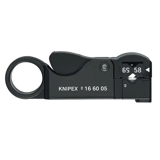Инструмент за зачистване на кабели Knipex RG 58, RG 59 и RG 62 105 мм, 16 60 05 SB