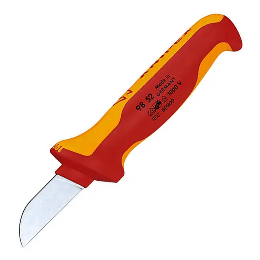 Нож за сваляне изолация от кабели Knipex до 1000 V по VDE  190 мм, 98 52 SB