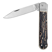 Нож ловджийски Mikov сгъваем с кожен калъф  80/187 мм, Fixir 232-XH-1 KP - product - 065 MKK 156