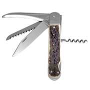 Нож ловджийски Mikov сгъваем 4 в 1 с кожен калъф  80/187 мм, Fixir 232-XH-4V KP - product - 065 MKK 161